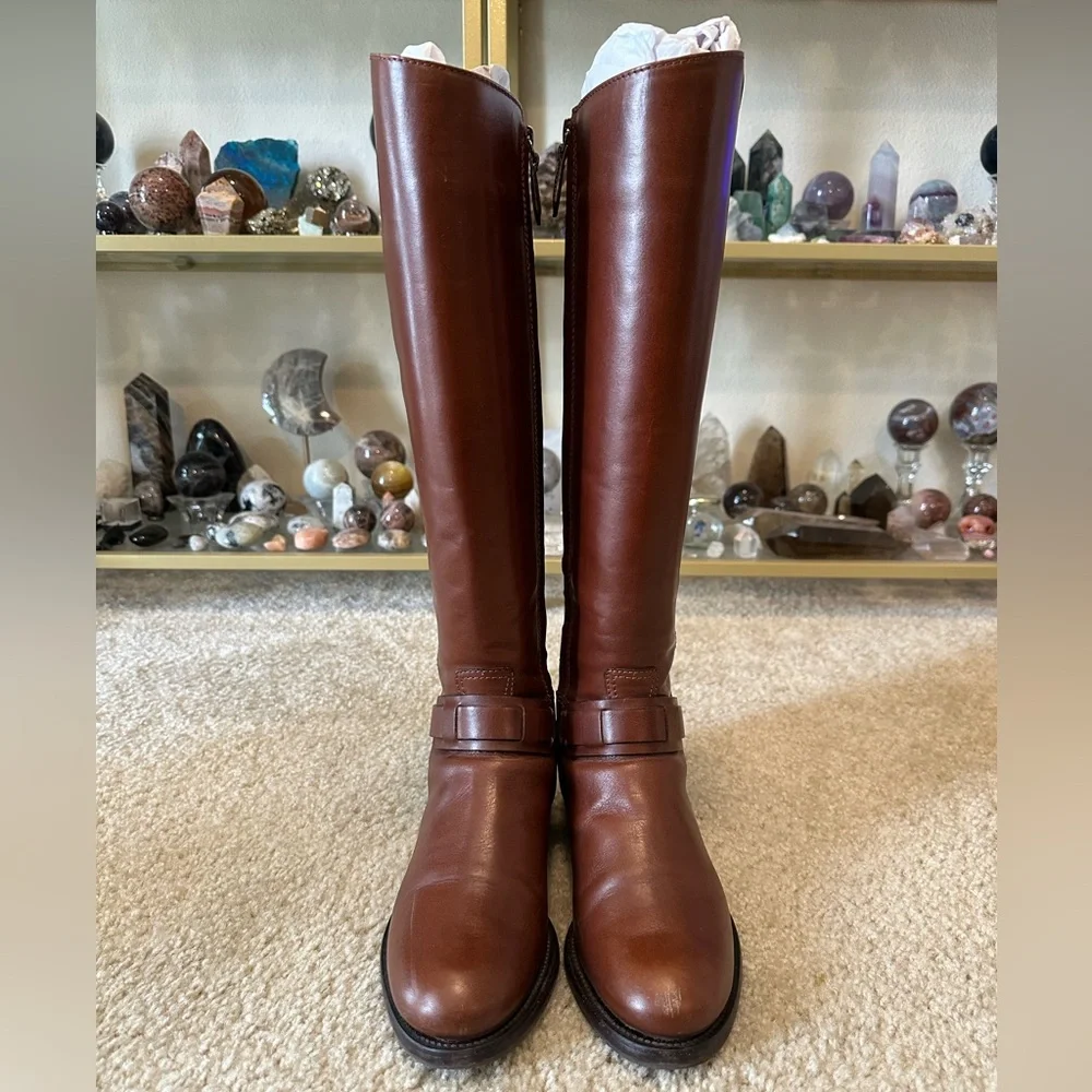 Tory Burch Leather Riding Boot